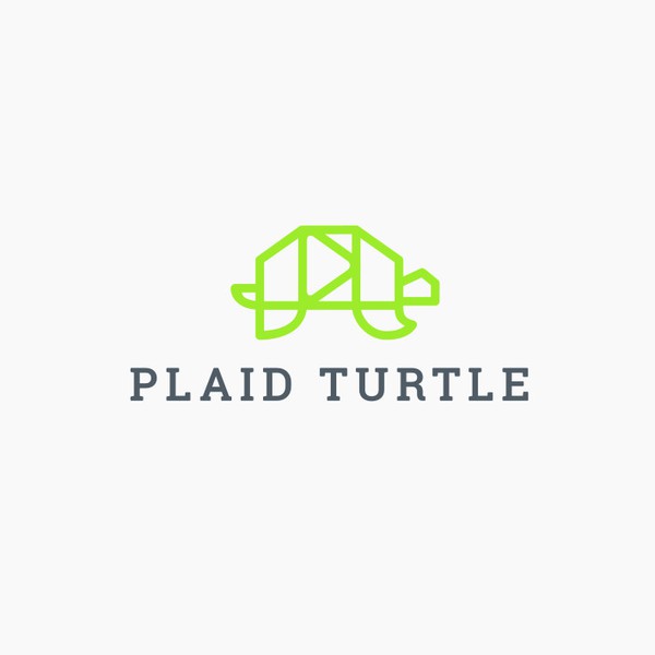 Geometric turtle logo mark