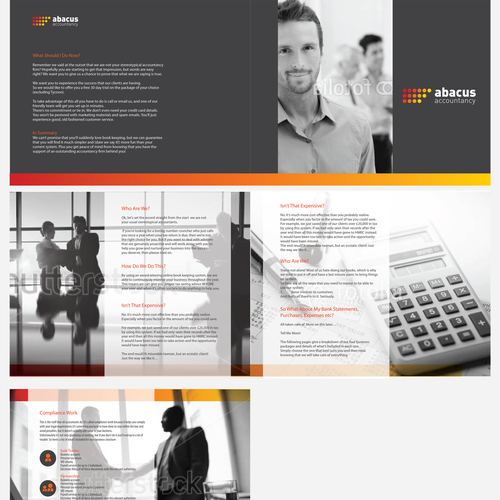 Design an amazing e-brochure for a not-so-typical accountancy firm! Design by Acreation Designs