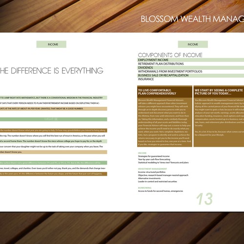 Brochure Redesign from Template for Financial Firm Design by sadzip