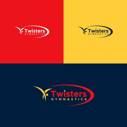 Twister Gymnastics Logo Rebrand - Modern, Exciting, Clean Logo Update for Kids Gymnastics Facility Design by ekhodgm