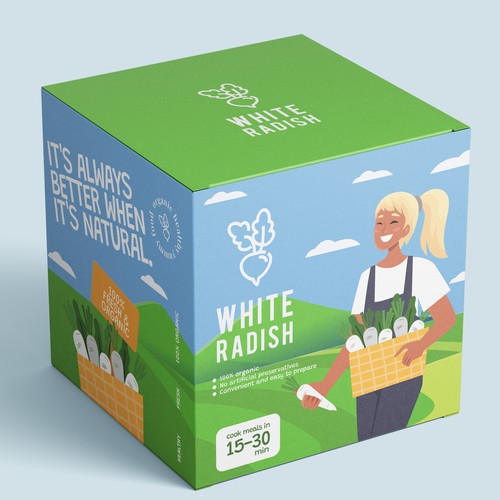 WHITE RADISH-meal prep box Design by heli☀sentris