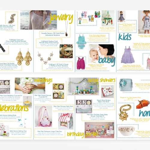 Create New Brochure for Emily's Collection: An Online Unique and Luxury Gift Boutique  Réalisé par marmili