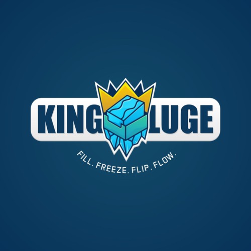 King Luge Logo Contest - #1 Reusable Mess-Free Ice Luge Party Mold ...