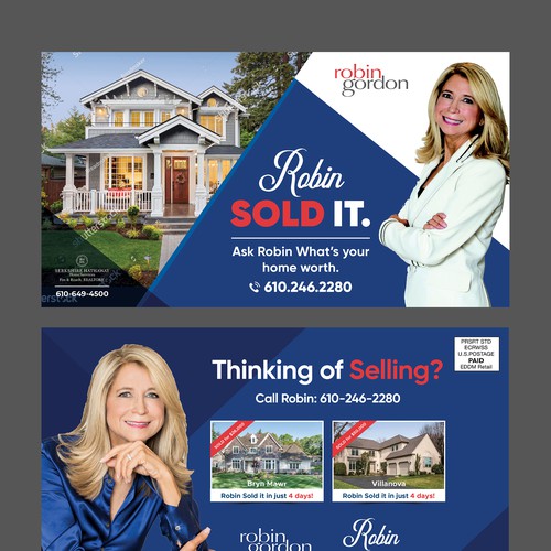 Designs Modern & CLEAN Luxury Postcard Design For Top Real Estate