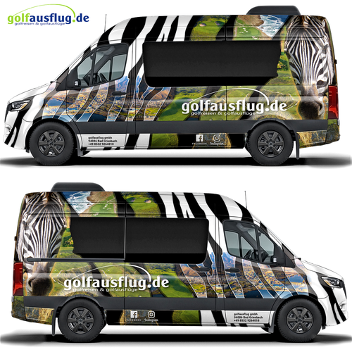 Mini Bus wraping for touristik Mercedes Sprinter Design by adelea