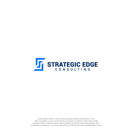 Sophisticated logo with an edge Design by oakbrand™