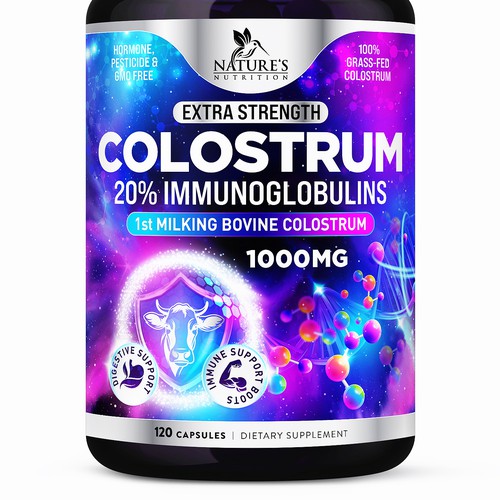 Powerful, Colostrum Design Needed for Nature's Nutrition Design by FreshApple@Michelle