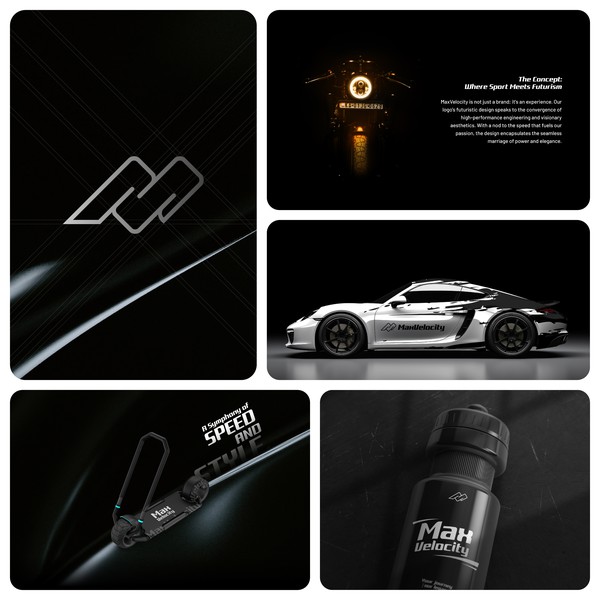 Design by Wakil Uddin titled "MaxVelocity Logo & Brand Identity"