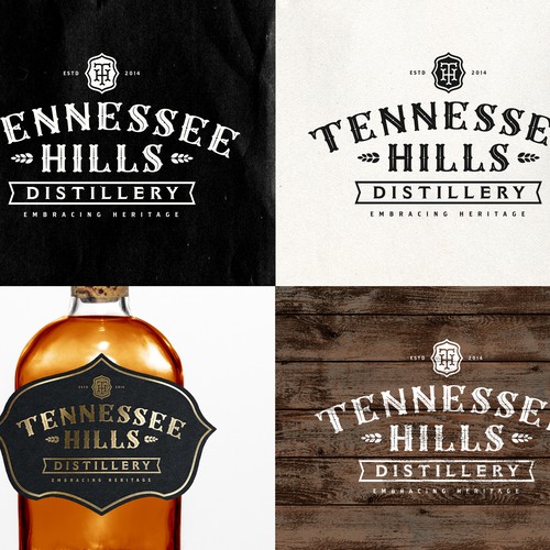 Design di Tennessee Hills Distillery Logo Design Contest di rl X