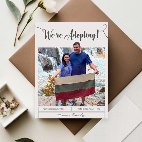 We're Adopting! Design by Budiarto ™