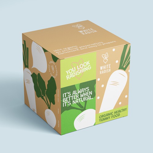 WHITE RADISH-meal prep box Design by heli☀sentris