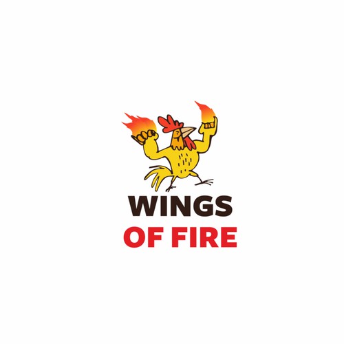 WINGS OF FIRE LOGO Design by apelsini