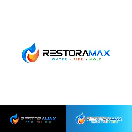 Restoration Company Branding. Design by RaccoonDesigns®