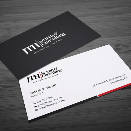 Business Card Design for Executive Search Firm Design by Hasanssin