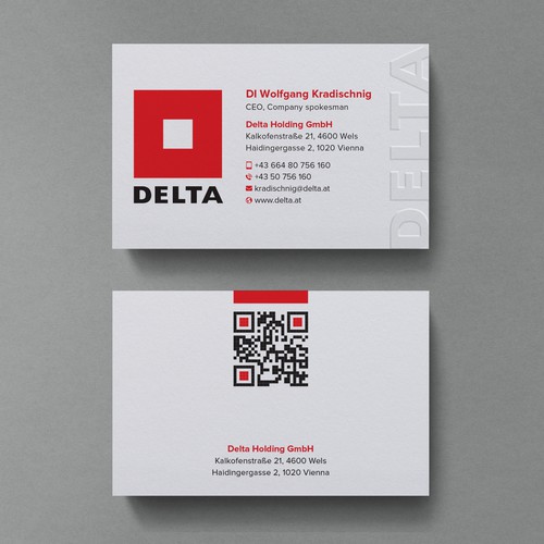 DELTA Business Card Relaunch Design by Birendra Chandra Das