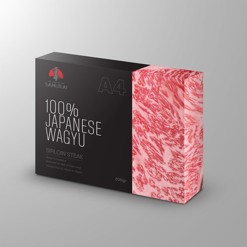 100% JAPANESE WAGYU STEAK Design by maxponto