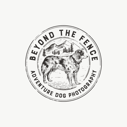 Draw australian dog and nature for an adventure photographer logo Logo design contest 99designs