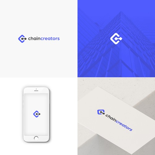 "Create blockchain company logo" ganador Logo y paquete de imagen corporativa
