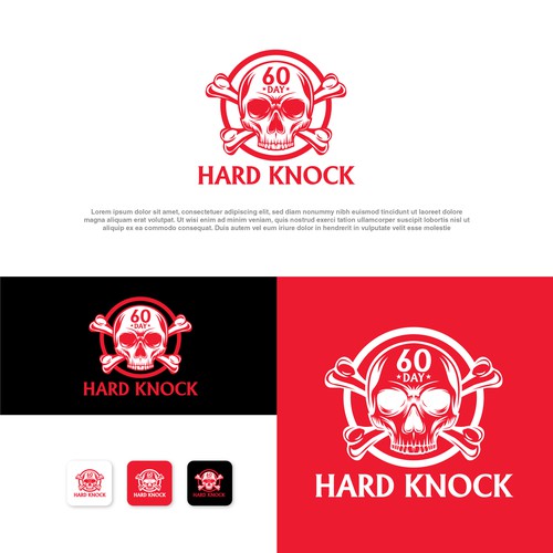 Design 60 Day Hard Knock Challenge Logo di Danielle Curtis