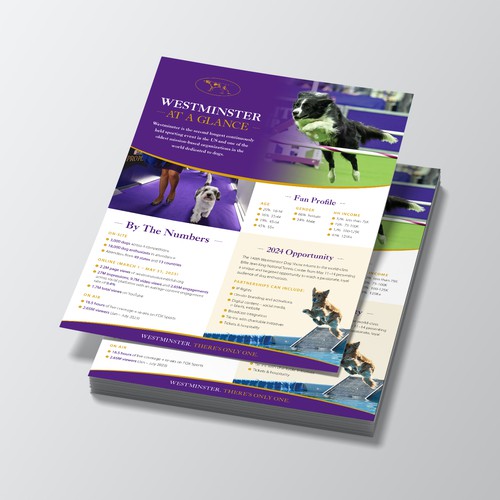 Design a Highlight Sheet for the iconic Westminster Kennel Club Dog Show! Design by Jordon