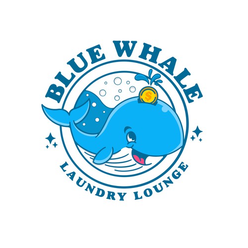 Unleash Your Creativity, Logo Design for "Blue Whale Laundry Lounge" Design by Riza S