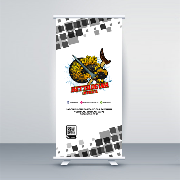 warbyazahさんによる「stand banner design for bettadewa」のデザイン