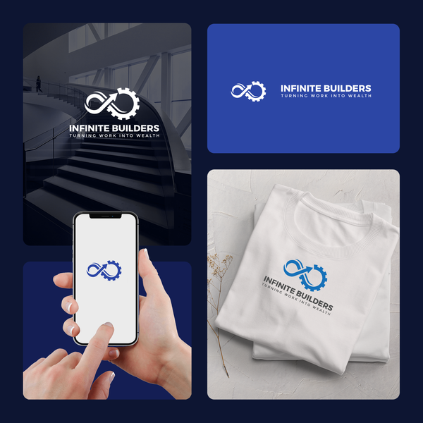 Infinite Builders is a new media logo branding.