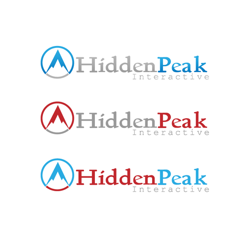 Logo for HiddenPeak Interactive Design by Madink Studio