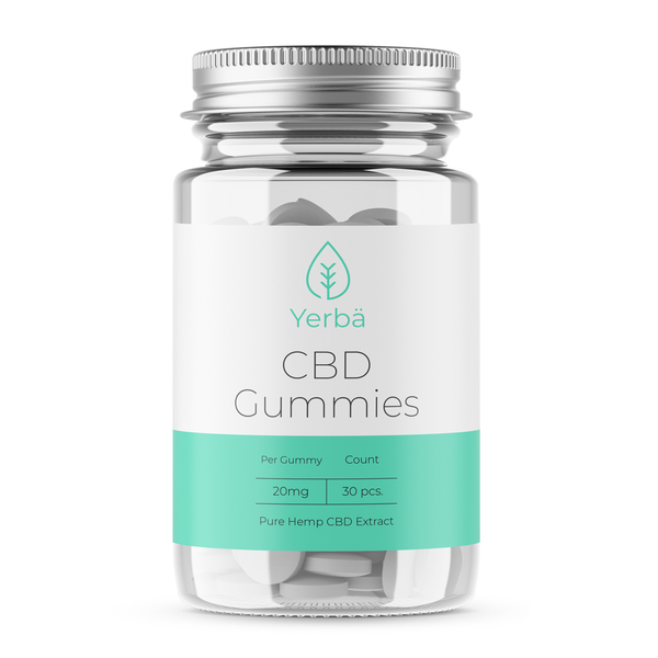 Yerba CBD Gummies Label Design