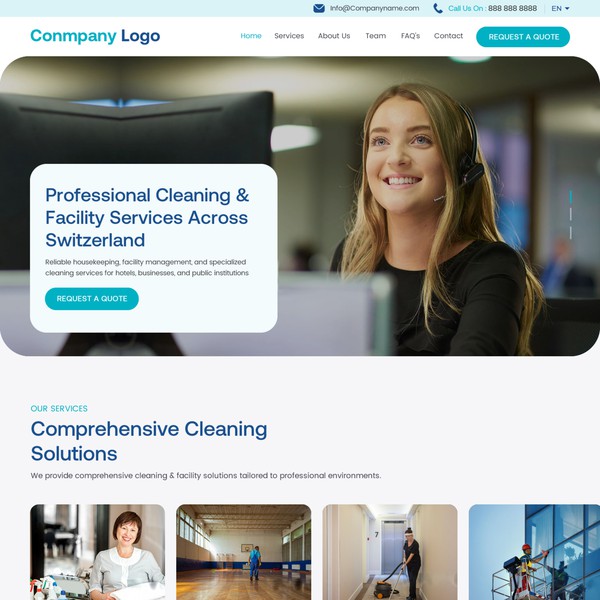 New Website for Service Company for Hotel and Facility Management