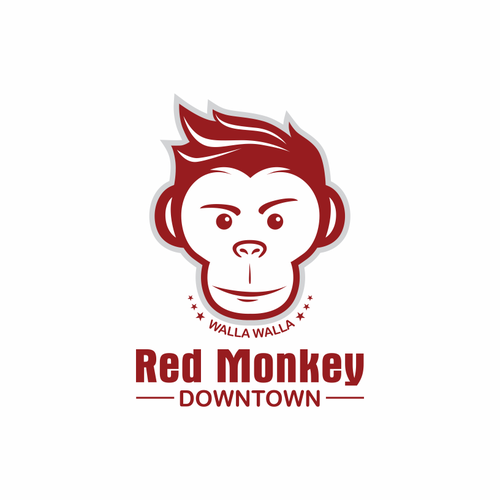 new monkey logo Design by d'jront