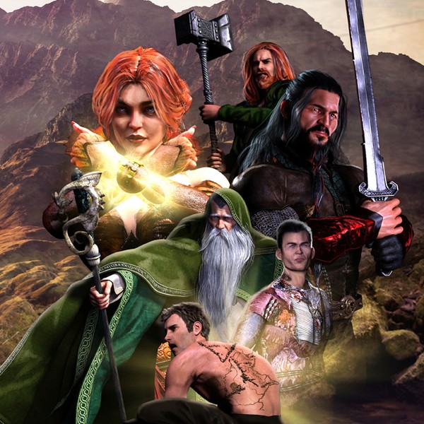 Design by Jason Moser titled "fantasy cover"