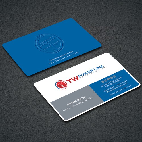 Business Card for a high voltage company Design by dkuadrat™