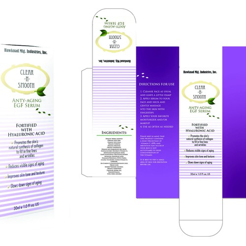 Face Serum Box Design Design by bow wow wow