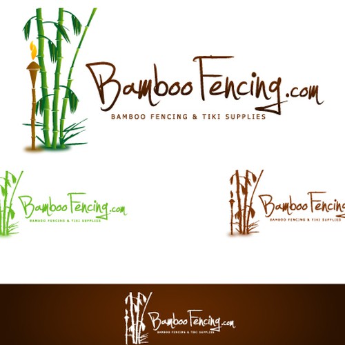 Logo for Bamboo Fencing.com Design by mes