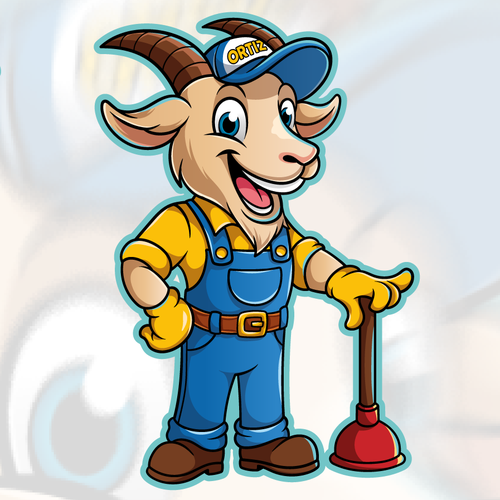 Design a bold GOAT mascot logo for a San Diego plumbing company Design by Evanscrea™