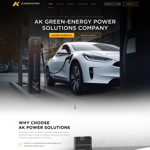 We Need A sharp smart looking Website for a New Energy Company Design by Jasmin_A (AMPLE)