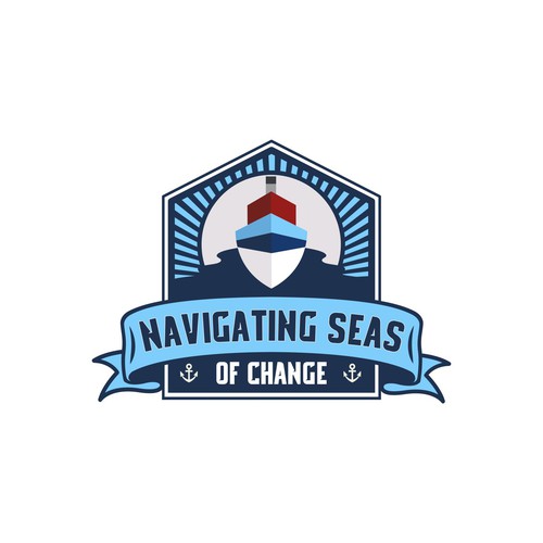 Nautical themed conference logo! Design by Harleen™