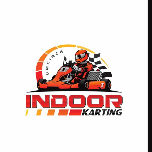Neues Logo für Indoor Kartbahn - new logo for indoor go kart racing Design by hey John!