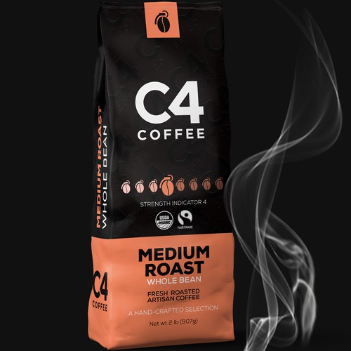 Design di Help me create powerful coffee packaging for C4 Coffee. di Dimario Moretti