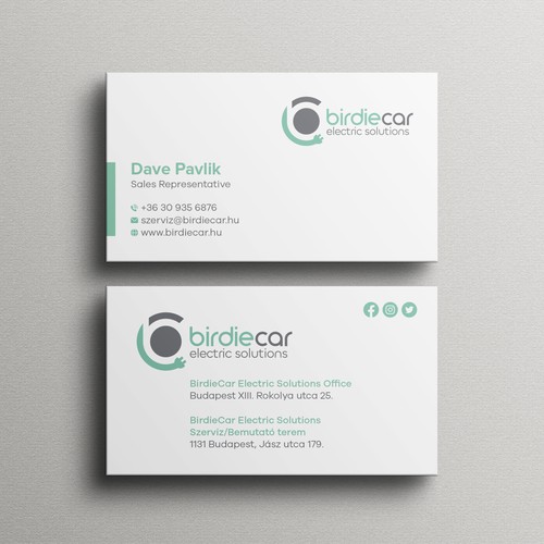 business card for company called birdie Design by Birendra Chandra Das