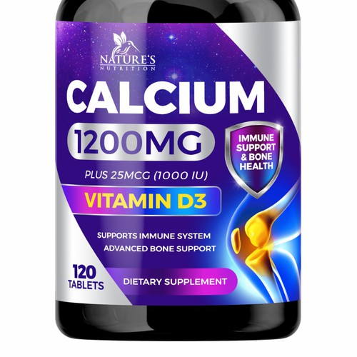 Calcium Plus Vitamin D3 Design Needed for Nature's Nutrition Design by GenScythe