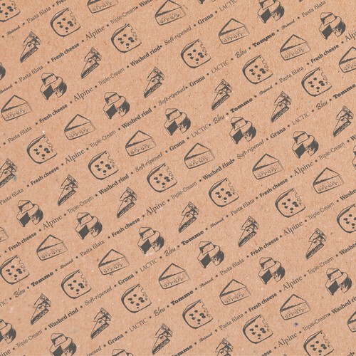 Create a cheese shop paper design Design by -SOKOL-