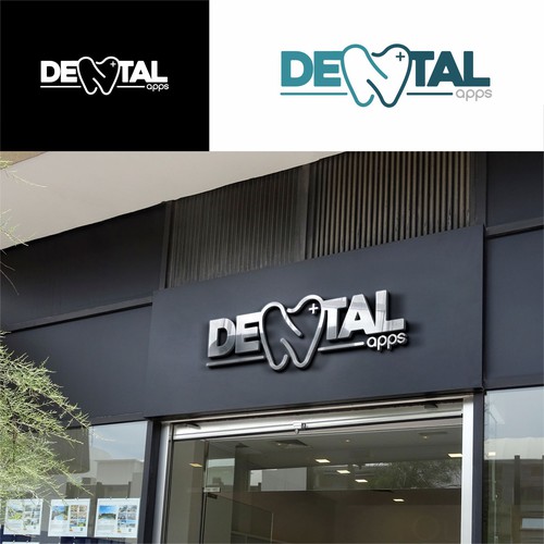 Creative "Dental Apps" Logo Diseño de Secret.Jambu