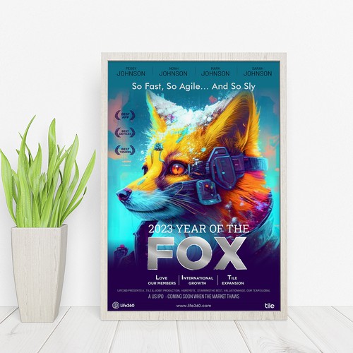 Life360 2023 Year of the Fox Poster Design by Sketch Media™