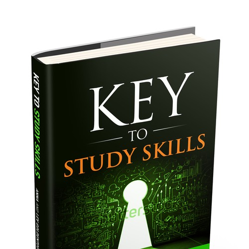 Design a book cover for "The Key to Study Skills:  Simple Strategies to Double Your Reading, Memory, and Focus" book Réalisé par praveen007