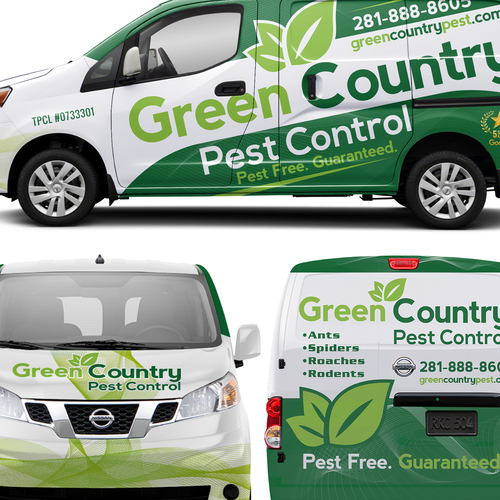 Stunning Wrap for Pest Control Van Design by theANUNGs