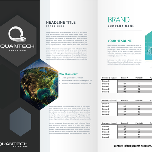 Design a brochure/flyer for a high-tech aerospace product | Postcard ...