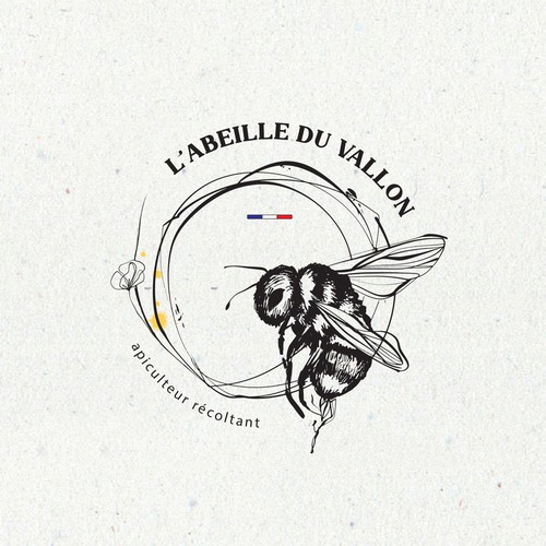 logo for passionate beekeeper Design by moon.design