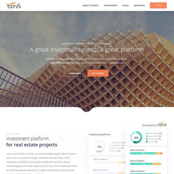 Design by bllablla™ titled "Investment platform"